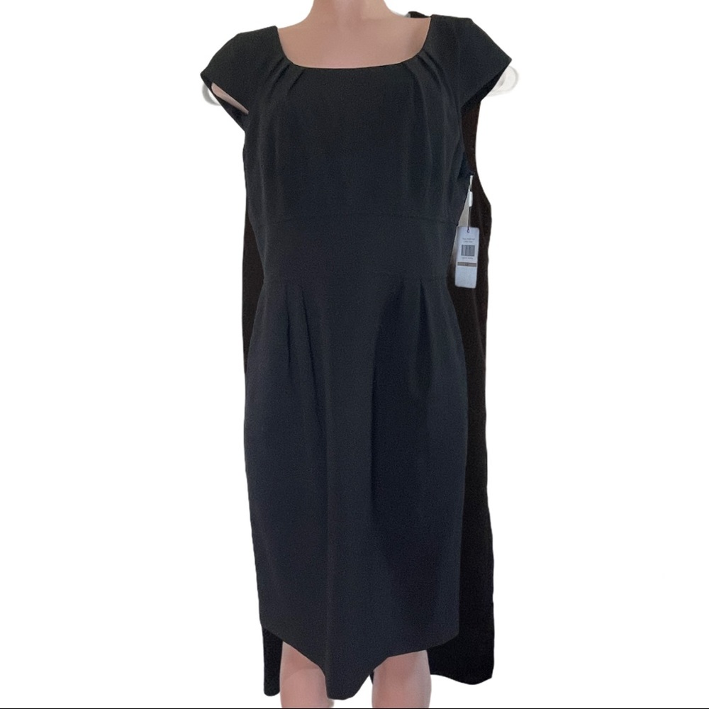 Calvin Klein Black Dress Short Sleeve Size 12